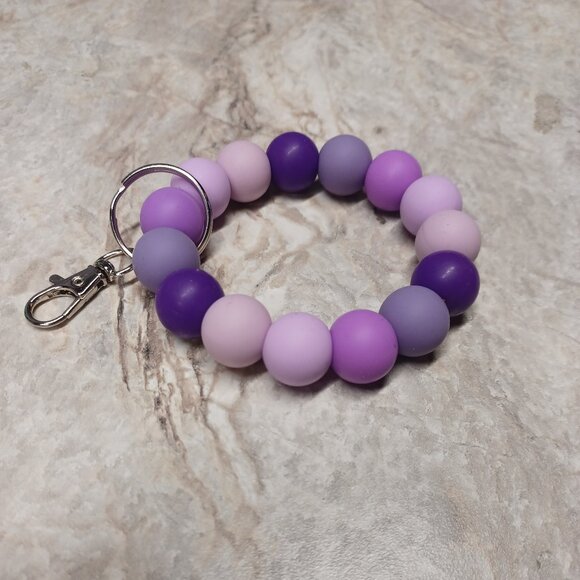Perfectly Purple Keychain Ring - Picture 1 of 1